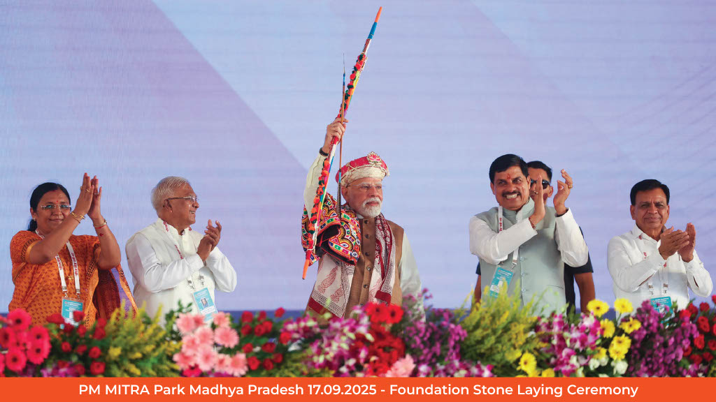 On his 75th birthday, Modi laid foundation of India’s first PM MITRA park at Bhainsola.