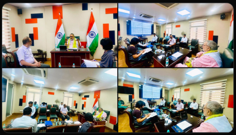 Today, a review of the PM MITRA Scheme was conducted with departmental officials.