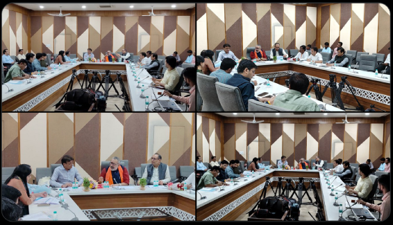 Today, a review meeting was held with officials from Delhi and Gujarat