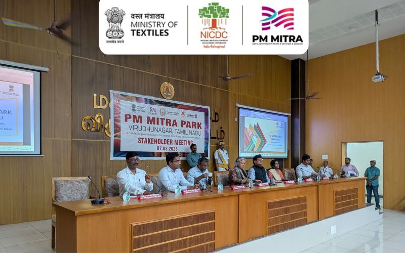 The PM MITRA Park at Virudhunagar, Tamil Nadu continues to advance as a mega integrated textile project